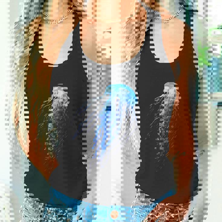 クラゲ 動物 動物園 アート クラゲ タンクトップ