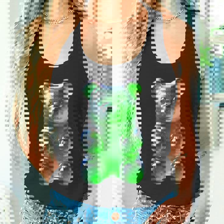 グリーン グミベア タンクトップ