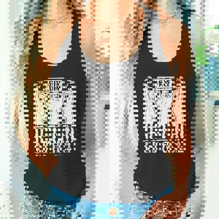 グリーンランドは非売品 シロクマ グリーンランド デンマーク タンクトップ