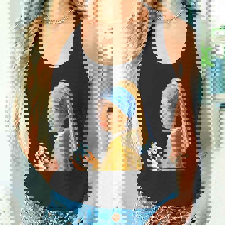 ゲーム モナリザ 面白いtシャツ ゲーマー ネタ 入り メンズ おもしろ 面白い 服 フェルメール グッズ タンクトップ