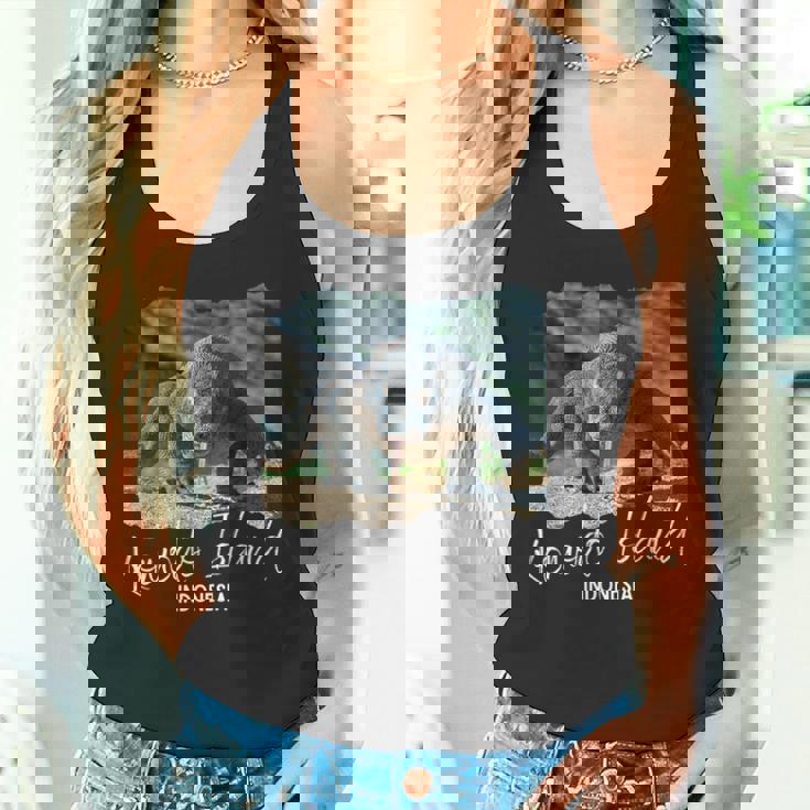 コモド島インドネシアコモドドラゴン タンクトップ