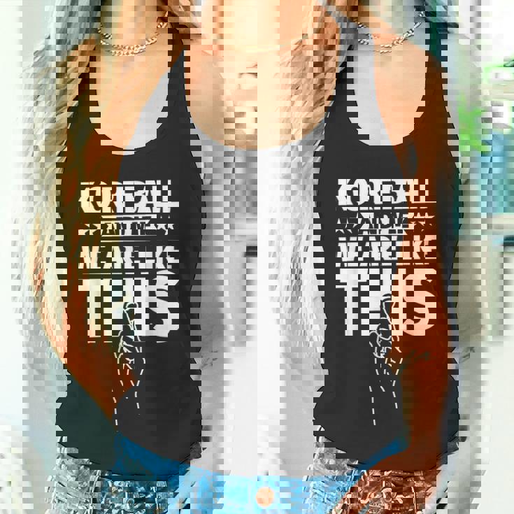 コーフボールと私、こんな感じです タンクトップ