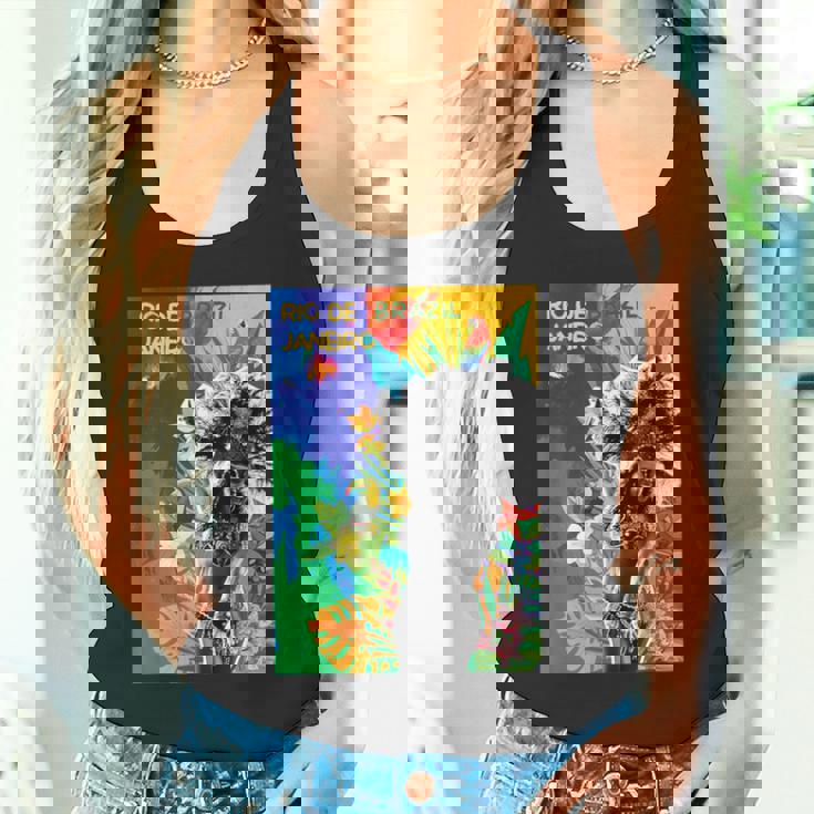 サンバダンサー ブラジル カーニバル リオデジャネイロ カラフル タンクトップ