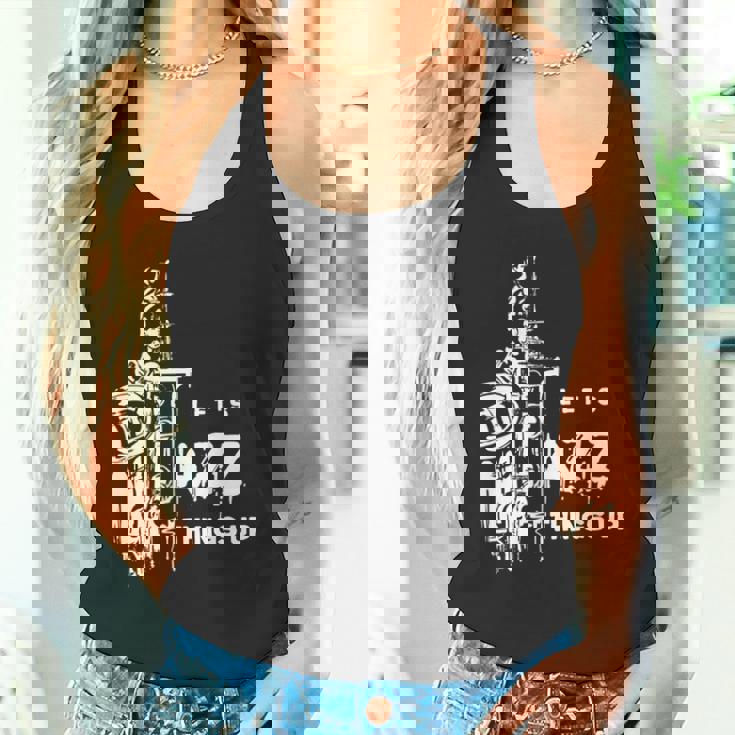 ジャズ・サックス レッツ・ジャズ・シング・アップlet's Jazz Thing Up 長袖tシャツ タンクトップ