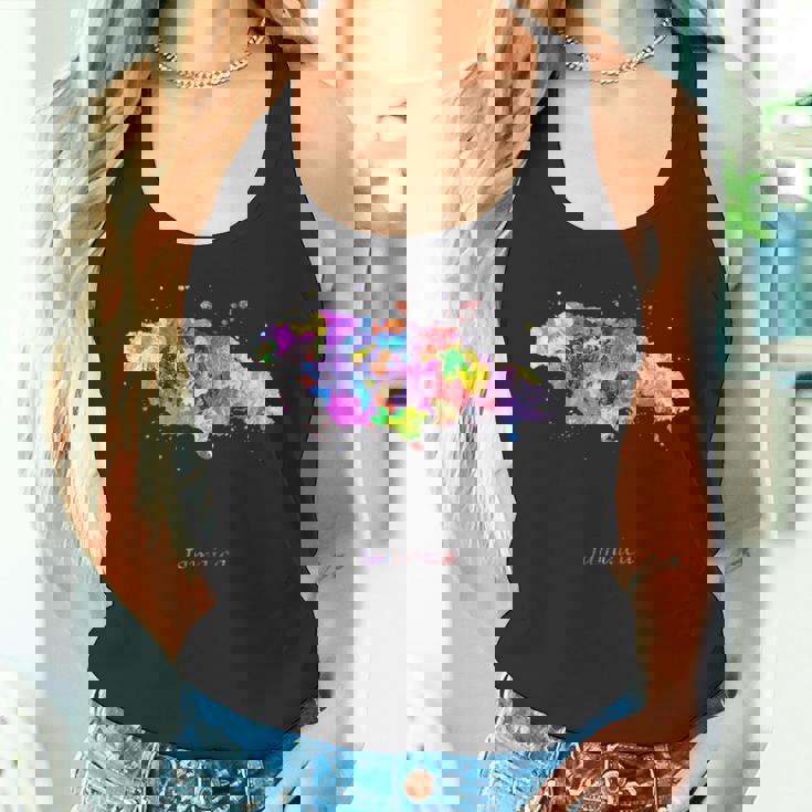 ジャマイカの地図 タンクトップ