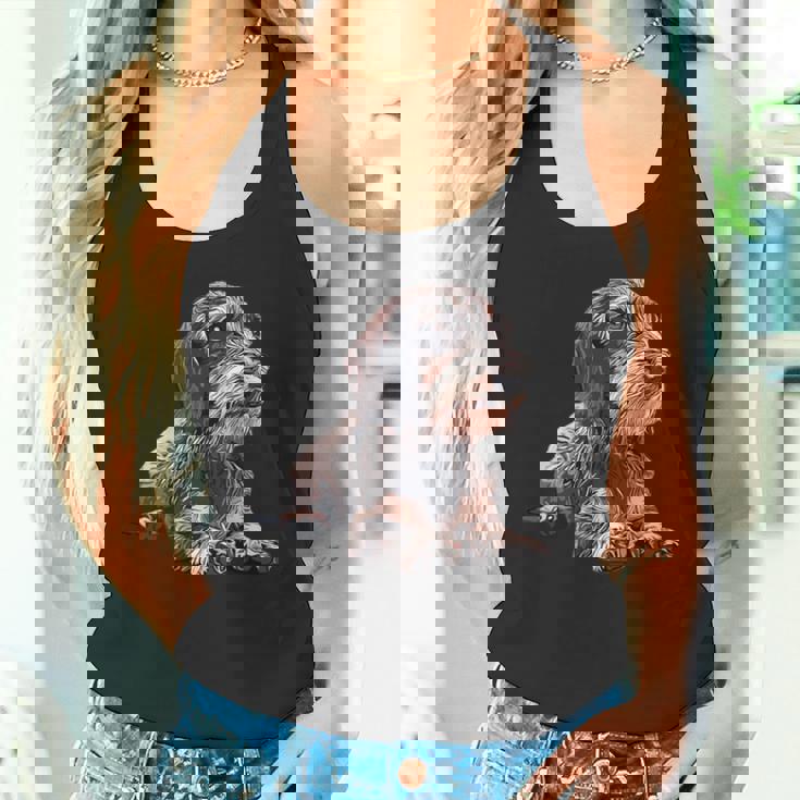 ダックスフンド ワイヤーヘア 長袖tシャツ タンクトップ