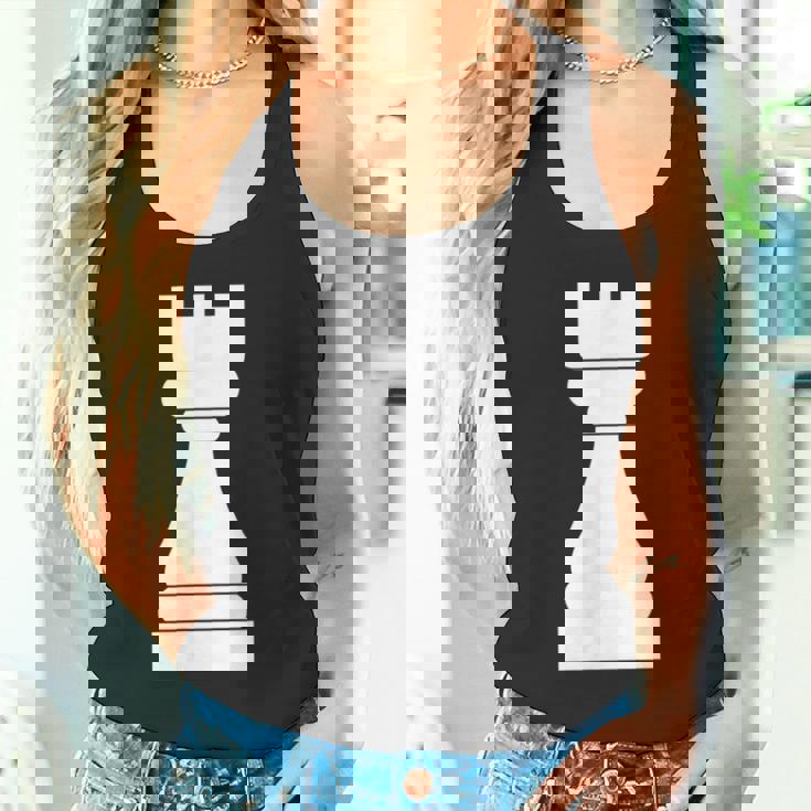 チェス、チェスの駒、ルーク、チェス愛好家、ギフト Chess タンクトップ