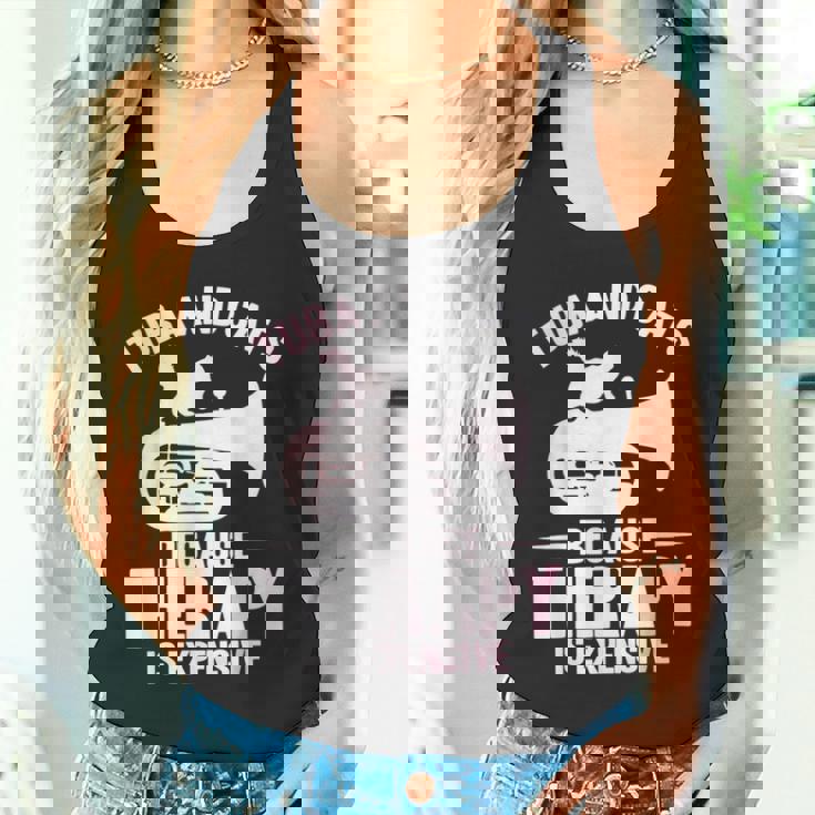 チューバ 水彩 チューバと猫 タンクトップ