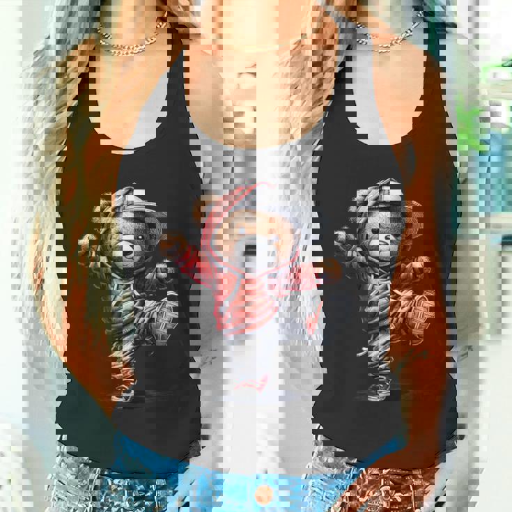 テディ愛好家やキッズダンサーのための面白いクマ タンクトップ