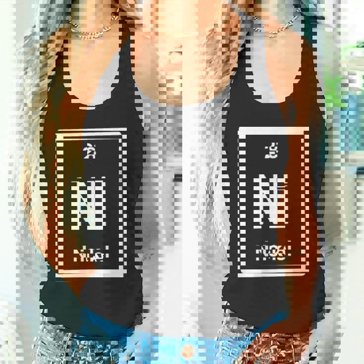 ニッケル-ニッケル-元素周期表-サイエンスギフト タンクトップ