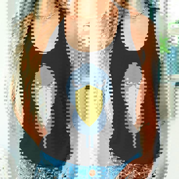 ハシビロコウ アニマル イラスト ミニマル 図案 シンプル ユニセックス ギフト タンクトップ