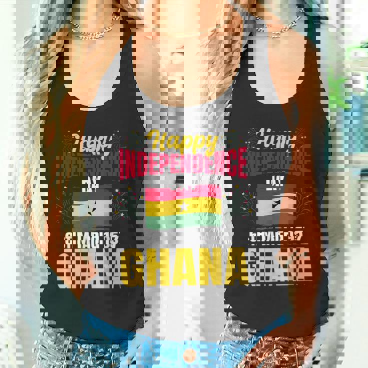 ハッピー独立記念日 ガーナ ガーナの歴史の誇り タンクトップ