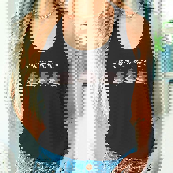 ハリネズミ てくてく ハリネズミ好き ハリネズミの飼い主 おもしろ 可愛い ハリネズミ タンクトップ