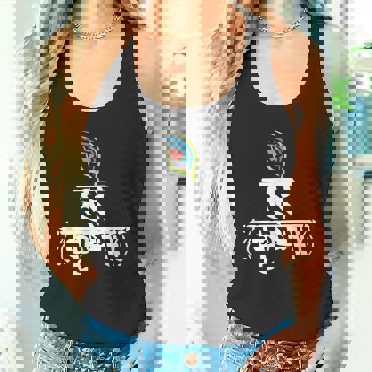 ハレ クリシュナ マントラ インディアン フルート 孔雀 羽 トゥルシ マーラ タンクトップ