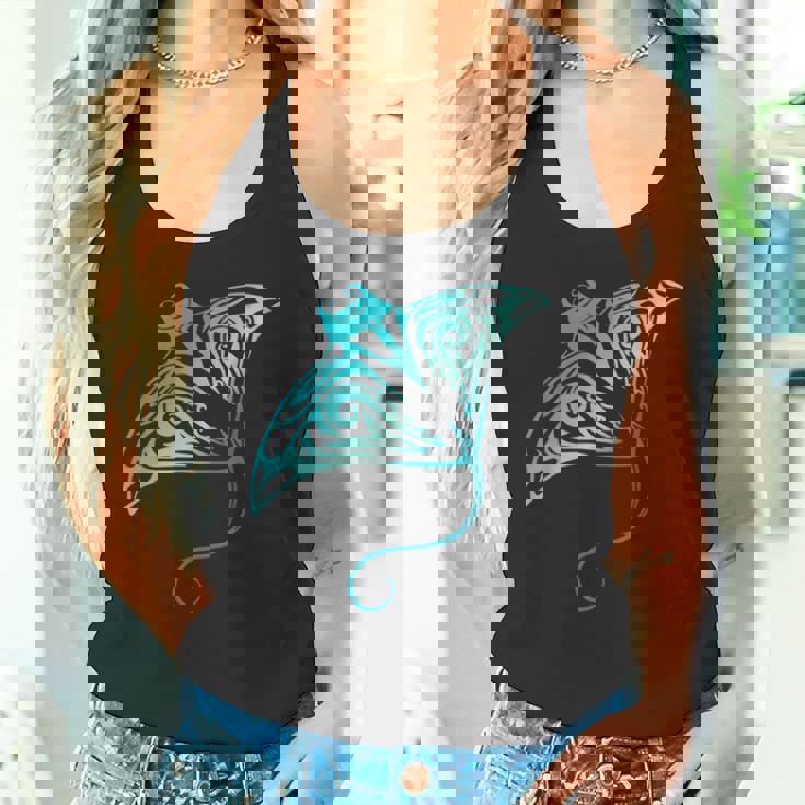 ハワイ トライバル マンタレイ ハワイアン シャツ サメの恋人 タンクトップ