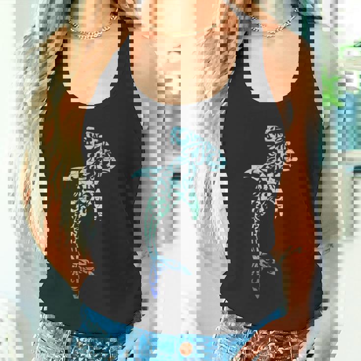 ハワイ ポリネシア トライバル シュモクザメ アロハステート タンクトップ