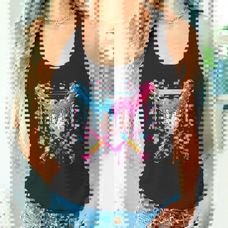 バレンタイン 野球 ハート 滴る アイスクリーム ミニハート タンクトップ