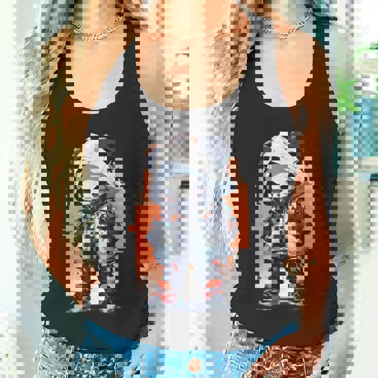 パンダ ストリート 都会 ヒーロー タンクトップ