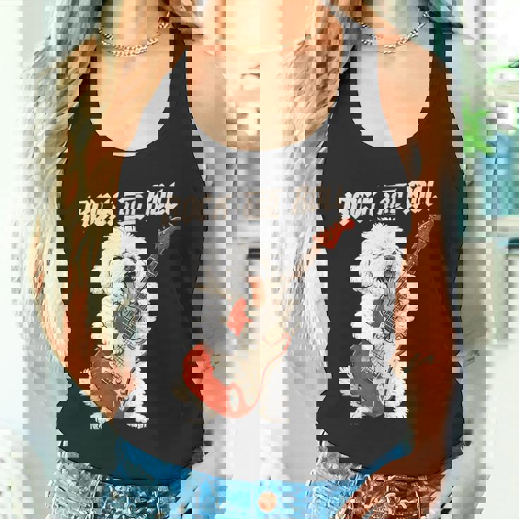 ビション・フリーゼ ギターを弾く ロックンロール 犬好き タンクトップ