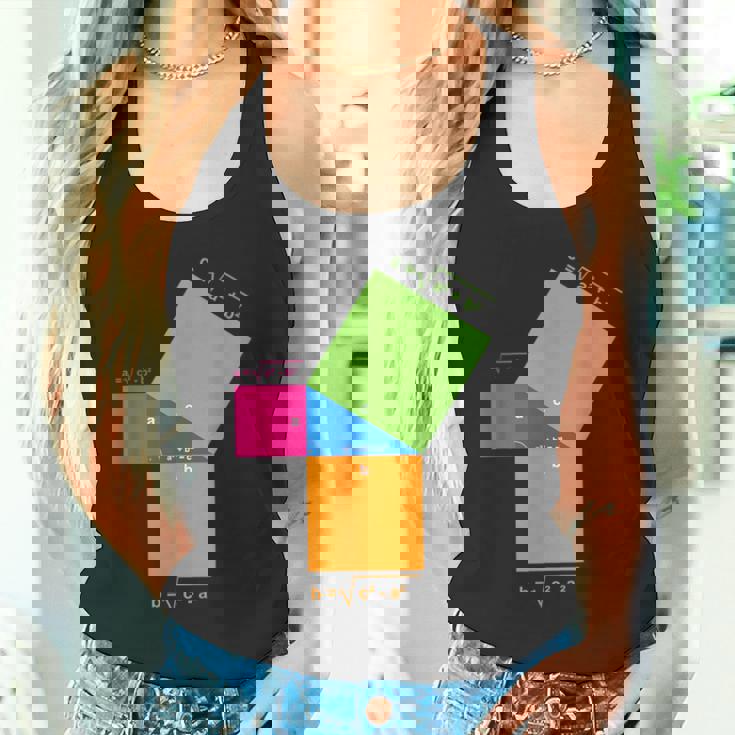 ピタゴラスの定理 教師と生徒のための数学の数式 タンクトップ