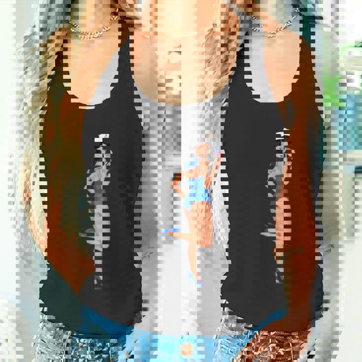 ピンナップガール セーラー アメリカ国旗 タンクトップ