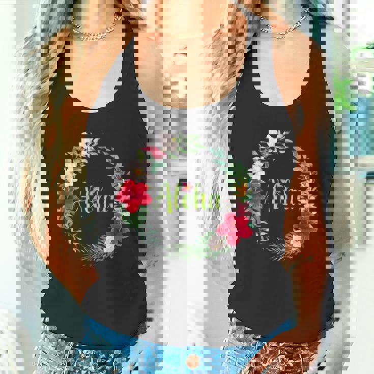 フラダンス フラ レッスン用 アロハ トロピカル ハワイ ハイビスカス かわいい 人気 プルメリア ハワイアン 黒 夏 タンクトップ