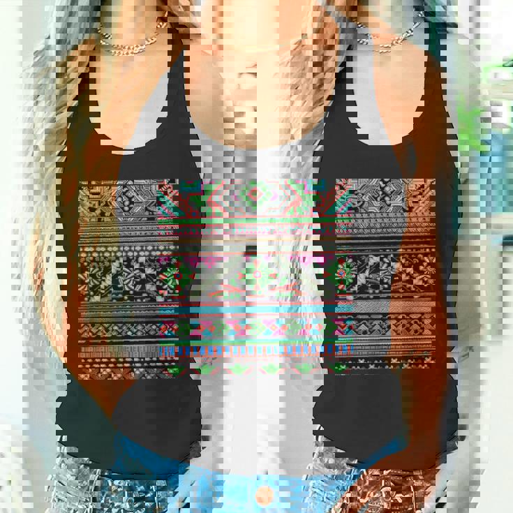 ミャオ族デザイン タンクトップ