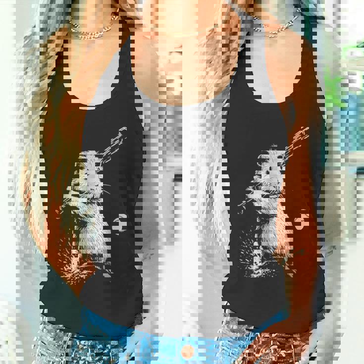 モルモット 野球 スポーツ ペット好き タンクトップ