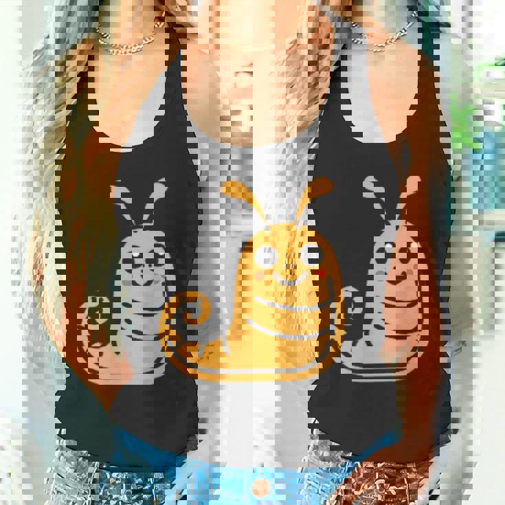 ユーモア ナメクジ 昆虫 かわいい ミニマリスト シンプル ナメクジ タンクトップ