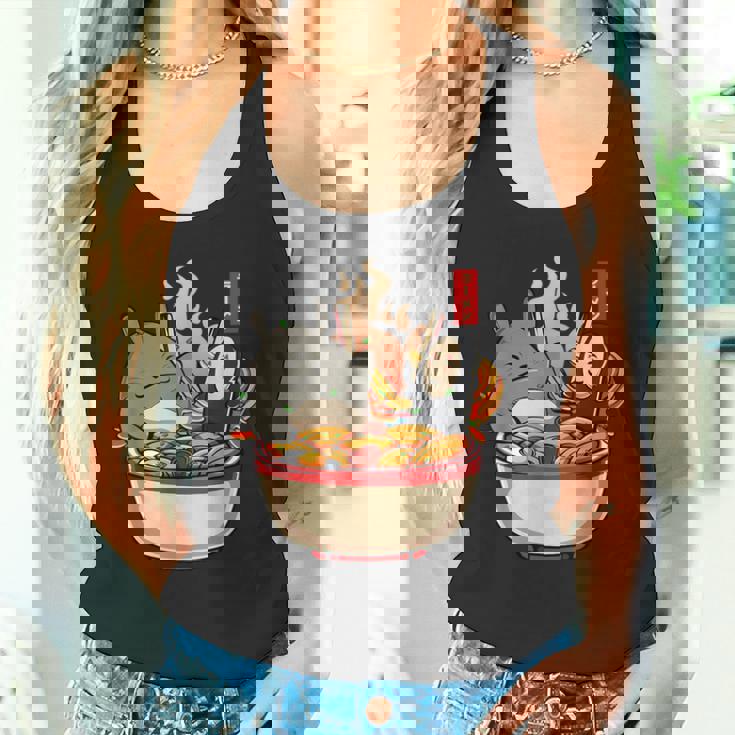 ラーメンプールパーティー かわいい日本アニメヌードルフード タンクトップ