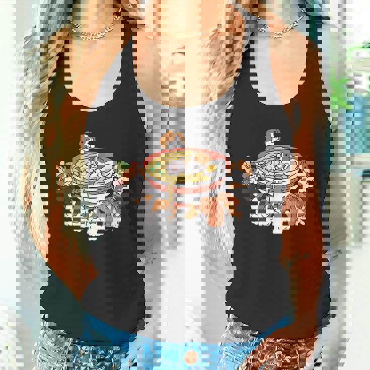 ラーメン寿司キャバリア・キング・チャールズ・スパニエル犬 タンクトップ