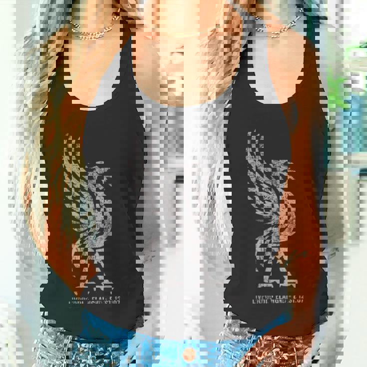 リバプール イングランド Est1207 Colossal Liverbird Grey Age タンクトップ