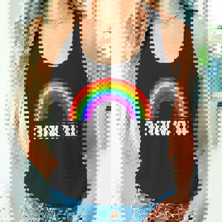 レインボー Thank You タンクトップ