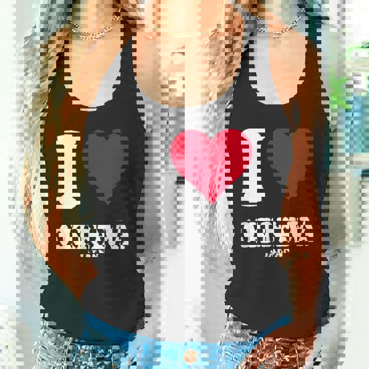 レッドハート I Love 沖縄 タンクトップ