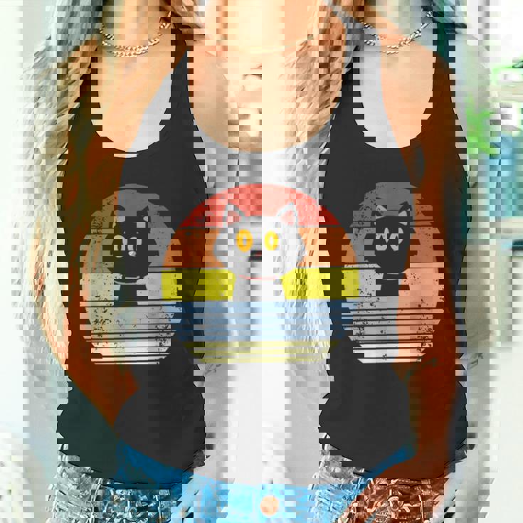 レトロ 猫 ヴィンテージ かわいい 子猫 ニャー キティ キティ タンクトップ