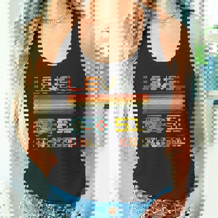 レベル51 アンロック ゲーマー 51歳の誕生日 タンクトップ