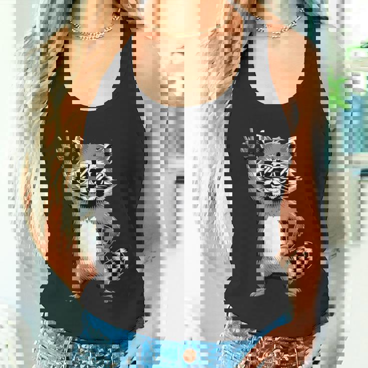 ロックンラスカルサングラスでクール タンクトップ