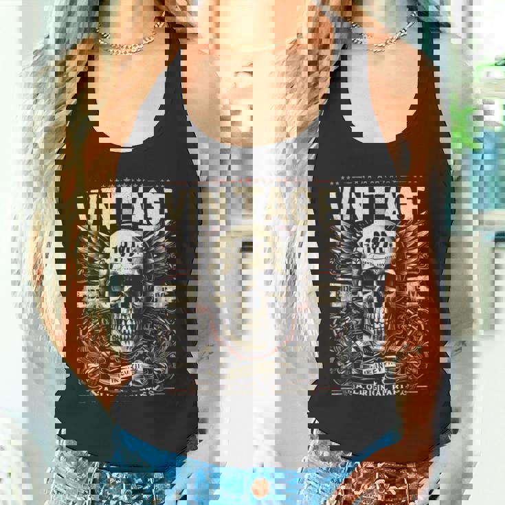 ヴィンテージ 1970 1970年誕生 誕生日 スカル バイカー バイク タンクトップ