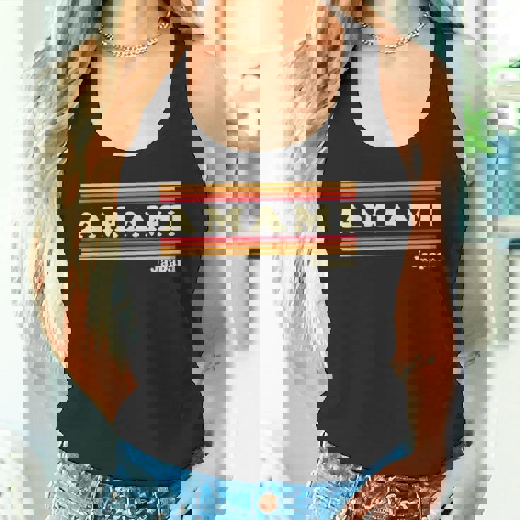 ヴィンテージ 80年代 奄美 日本 レトロ グラフィック タンクトップ