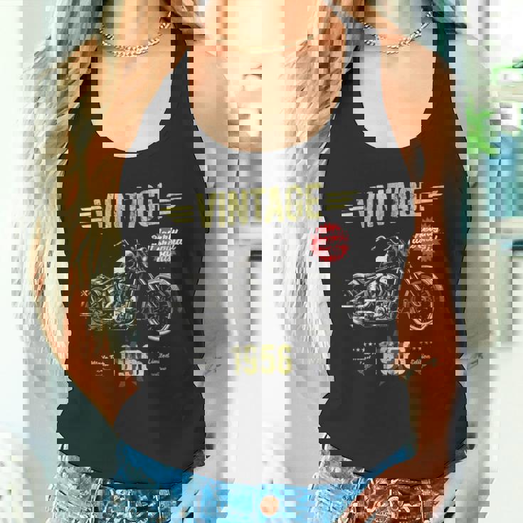 ヴィンテージ クラシック 誕生 1956 70歳の誕生日 レトロ バイク タンクトップ