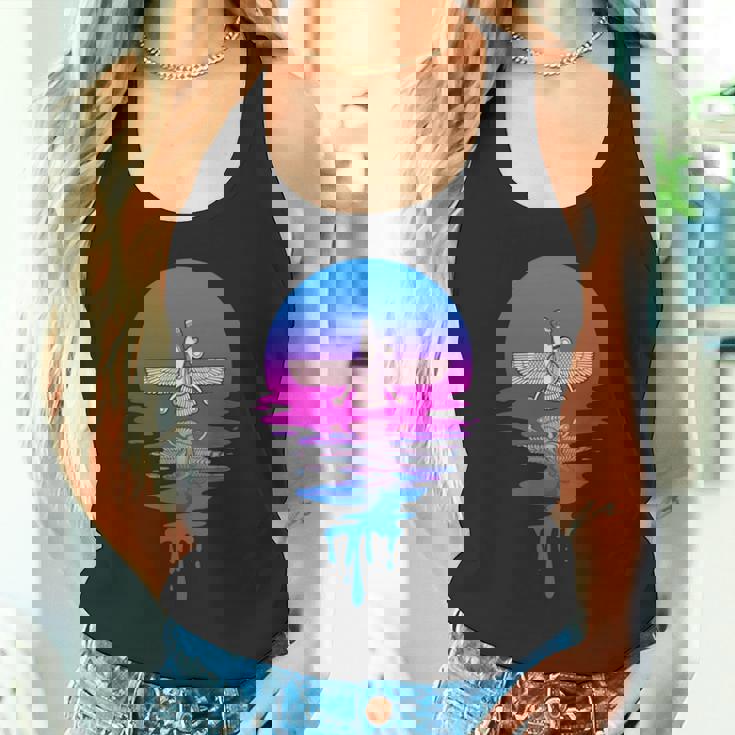 ヴィンテージ レトロ 夕日 アヌンナキ 長袖tシャツ タンクトップ