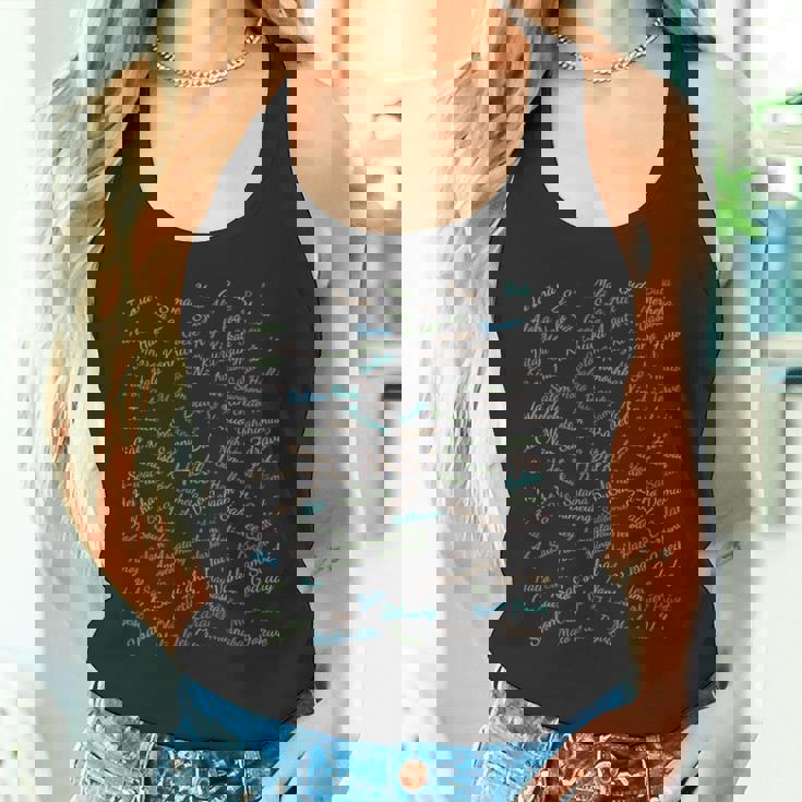 世界の100言語でこんにちは、国際連合 長袖tシャツ タンクトップ