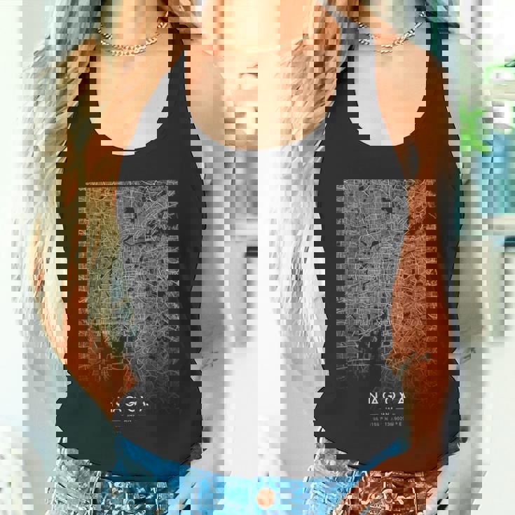 名古屋ジャパン おもしろ街のコーディネイト スカイライン 街地図 タンクトップ