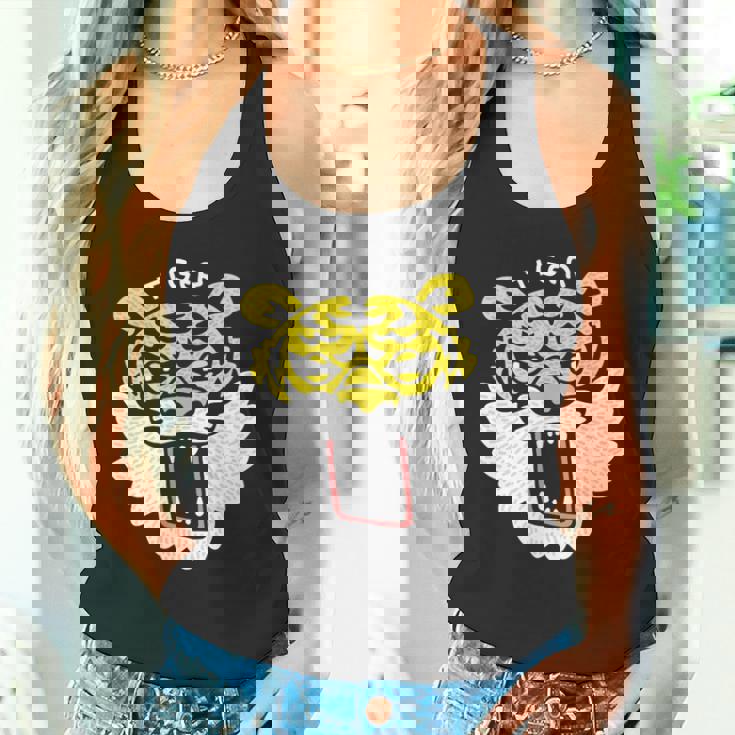 和風タイガーフェイス – ゆるかわ虎デザイン タンクトップ