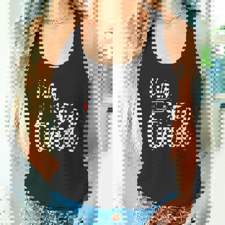 子育て とても疲れました タンクトップ