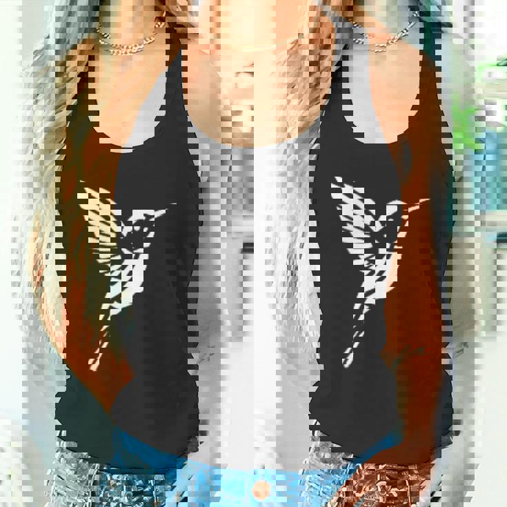 小さなシンプルなミニマリストかわいいハチドリ鳥ハチドリ タンクトップ