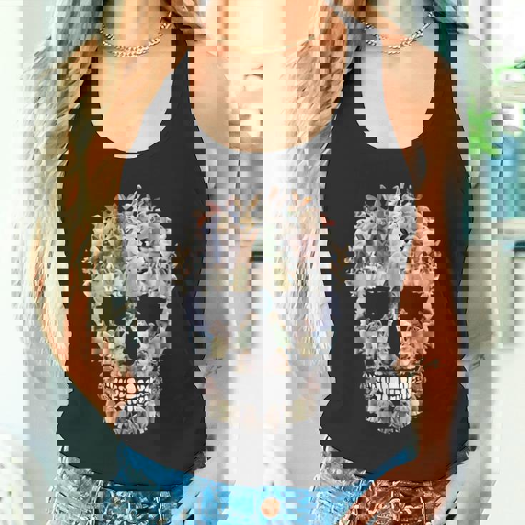 怖い スカル バニー ウサギ ホラー ハロウィン タンクトップ