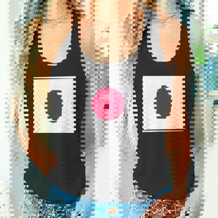 日本の国旗 日の丸 昇る太陽 日本 日書き デザイン タンクトップ