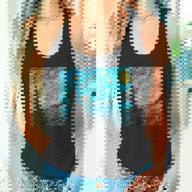 星月夜 ゴッホ 長袖tシャツ タンクトップ