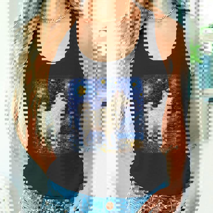 星月夜の犬 ヴァン・ゴッホ サモエド タンクトップ